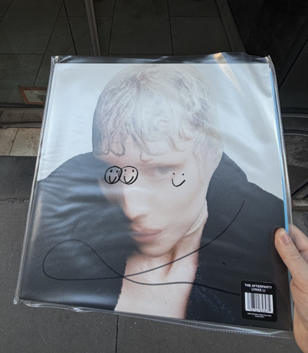 Lykke Li The Afterparty Signed vinyl With quote