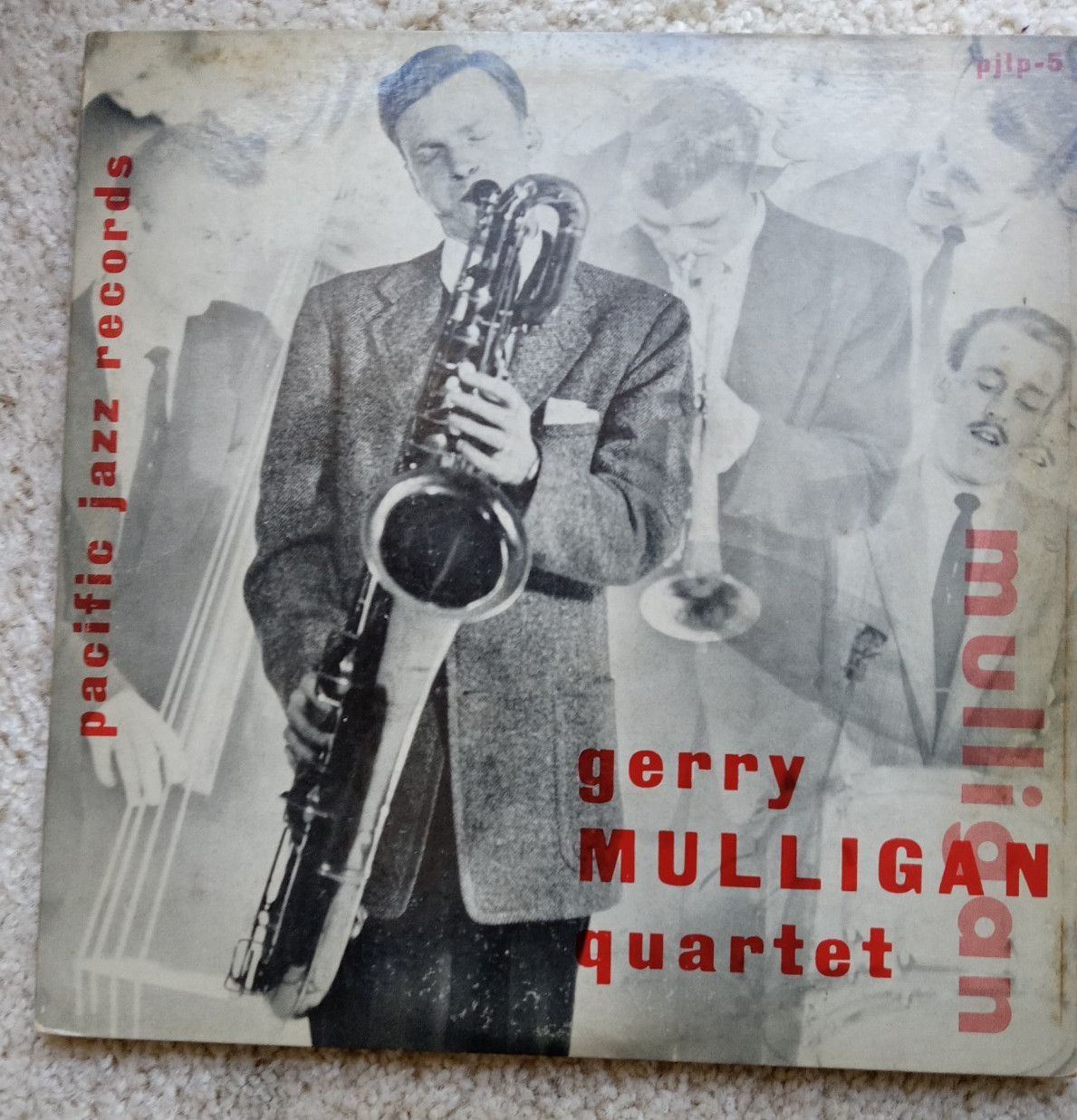 Gerry Mulligan Quartet 1953 Pacific Jazz PJLP-5 Vinyl 10” 1ST PRESS ORIGINAL EX