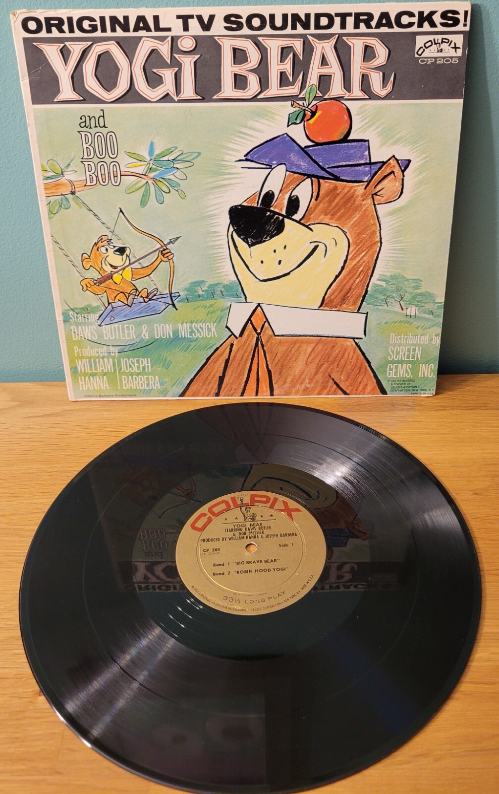 William Hanna Yogi Bear Soundtrack Colpix Records Deep Groove Pressing LP