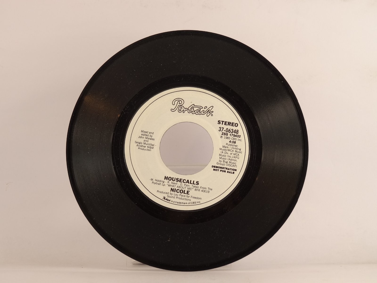 NICOLE HOUSECALLS (101) 2 Track 7″ Single including Plain Paper Sleeve PORTRAIT
