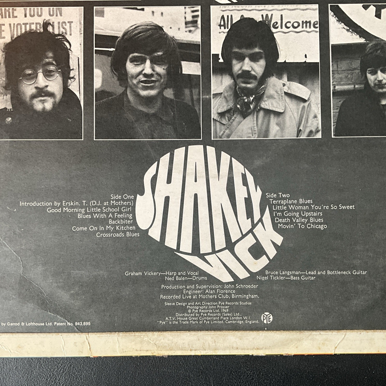 Shakey Vick ‘Little Woman You’re so sweet’ 1969 UK Vinyl LP Mono PYE records
