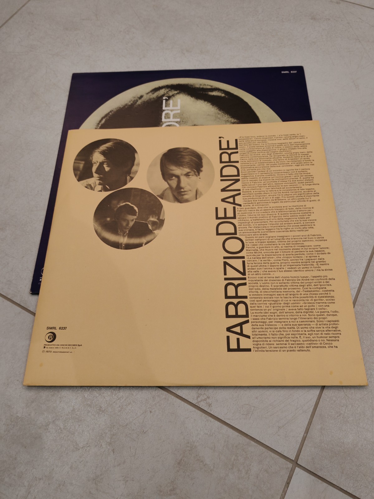 Fabrizio De André Volume 3 1970 Rarissimo Lp Della Dischi Ricordi