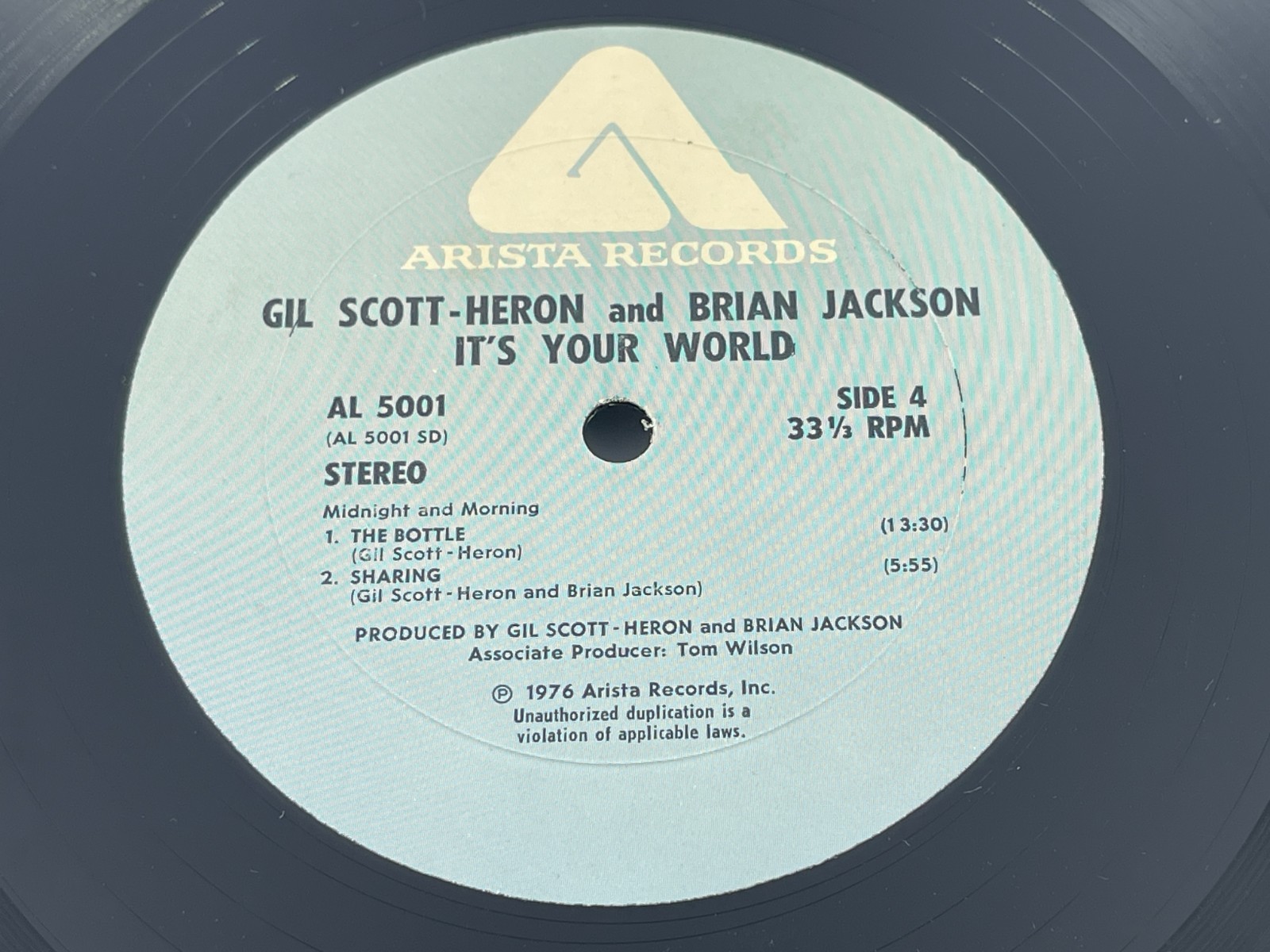 Used Gil Scott-Heron and Brian Jackson “It’s Your World” Vinyl LP