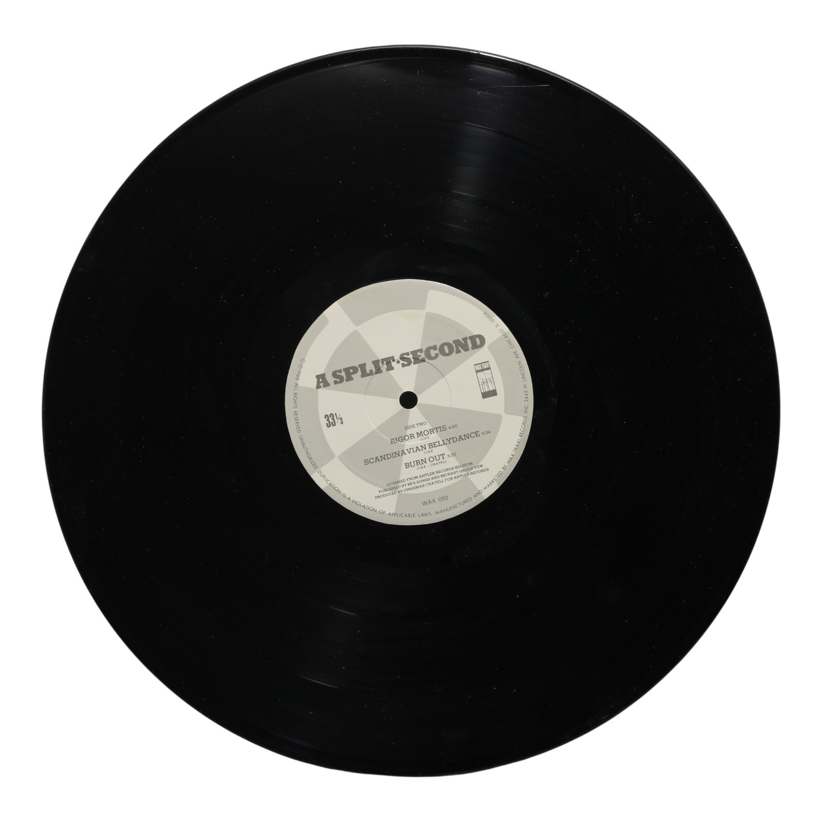 A Split Second Flesh On Command 12 Inch 1988 Wax Trax WAX050 EX