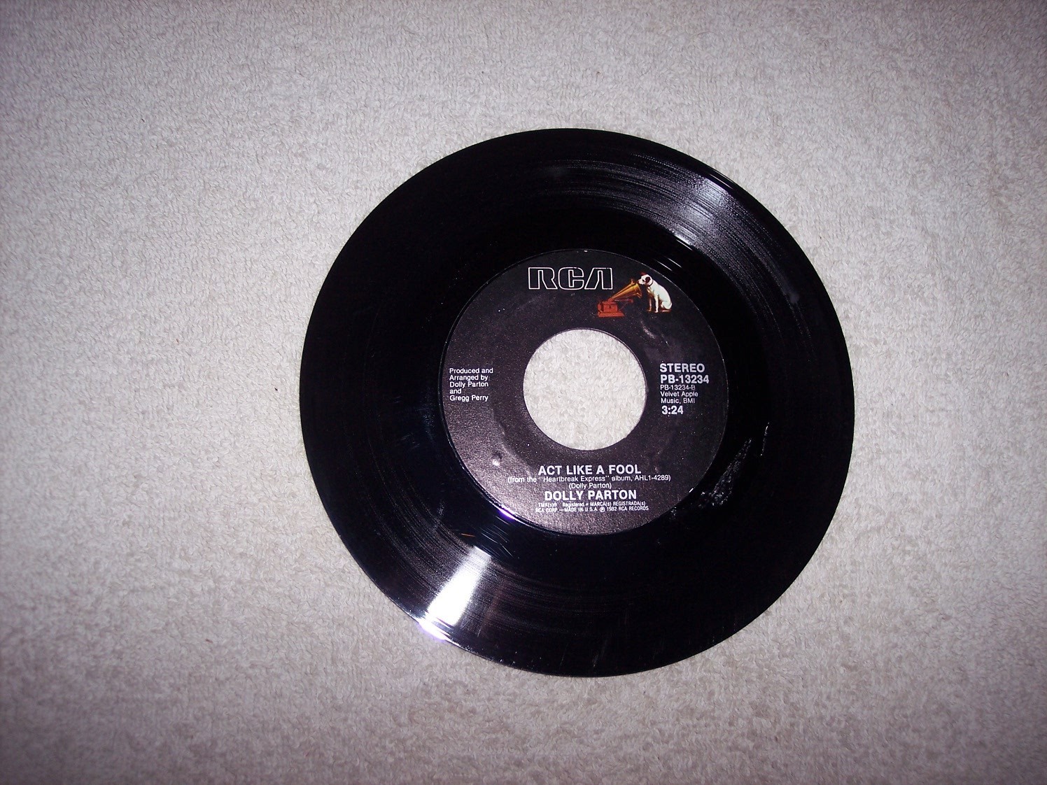DOLLY PARTON–HEARTBREAK EXPRESS / ACT LIKE A FOOL 45 #2805