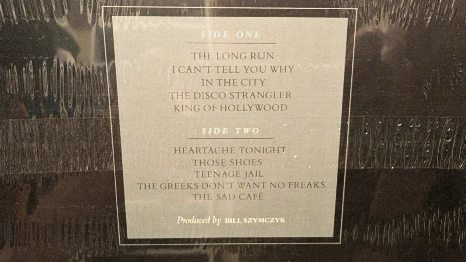 EAGLES THE LONG RUN ORIGINAL FIRST PRESSING STILL WRAPPED