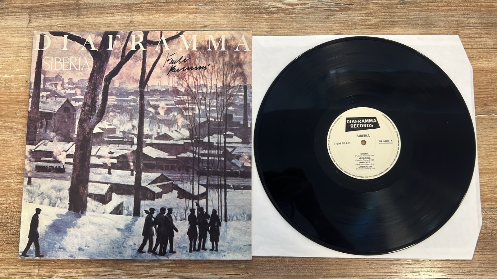 DIAFRAMMA Siberia LP Vinile + CD Ristampa Autografata Edizione Limitata Rara