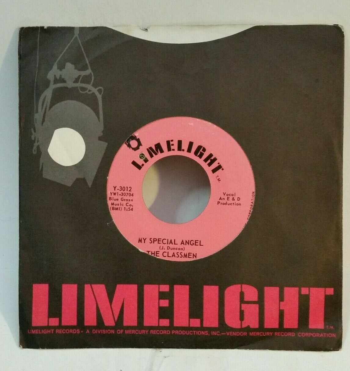 Classmen MY SPECIAL ANGEL (DOO WOP 45) #3012 PLAYS VG++ NO NOISE!