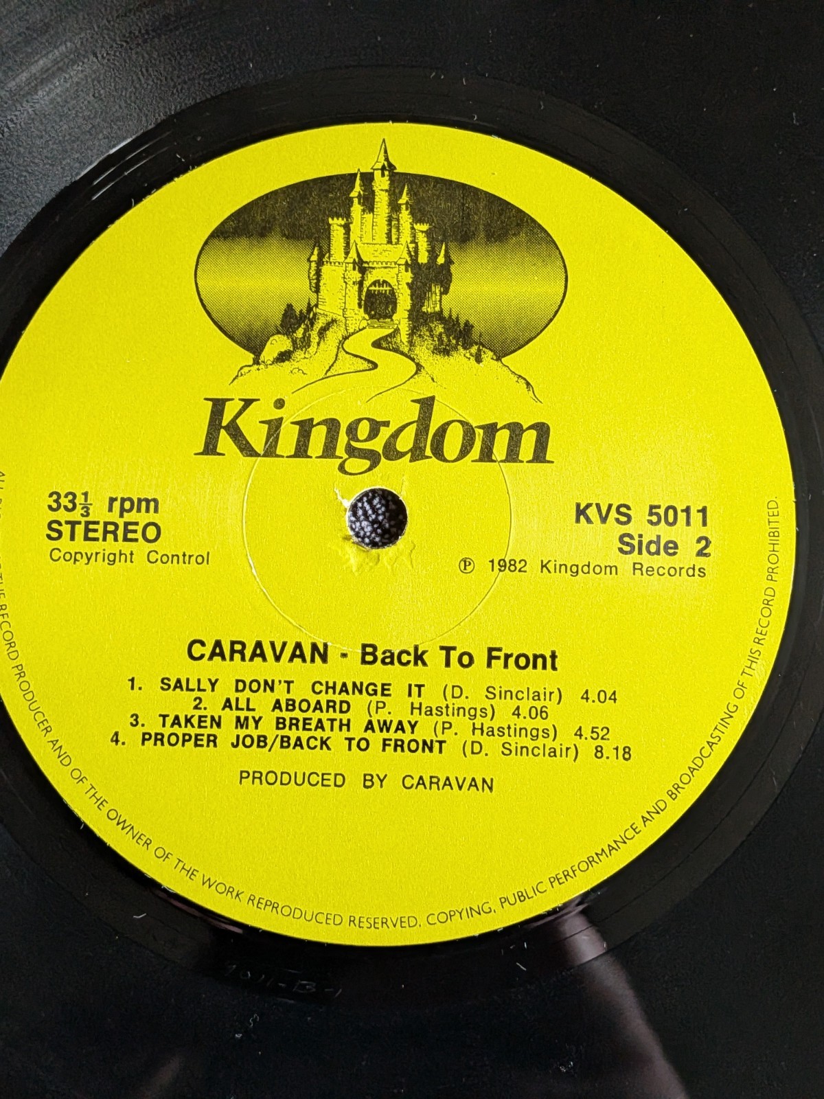 **Original UK 🇬🇧 Pressing** Caravan “Back To Front” (1982) Kingdom LP **Ex**