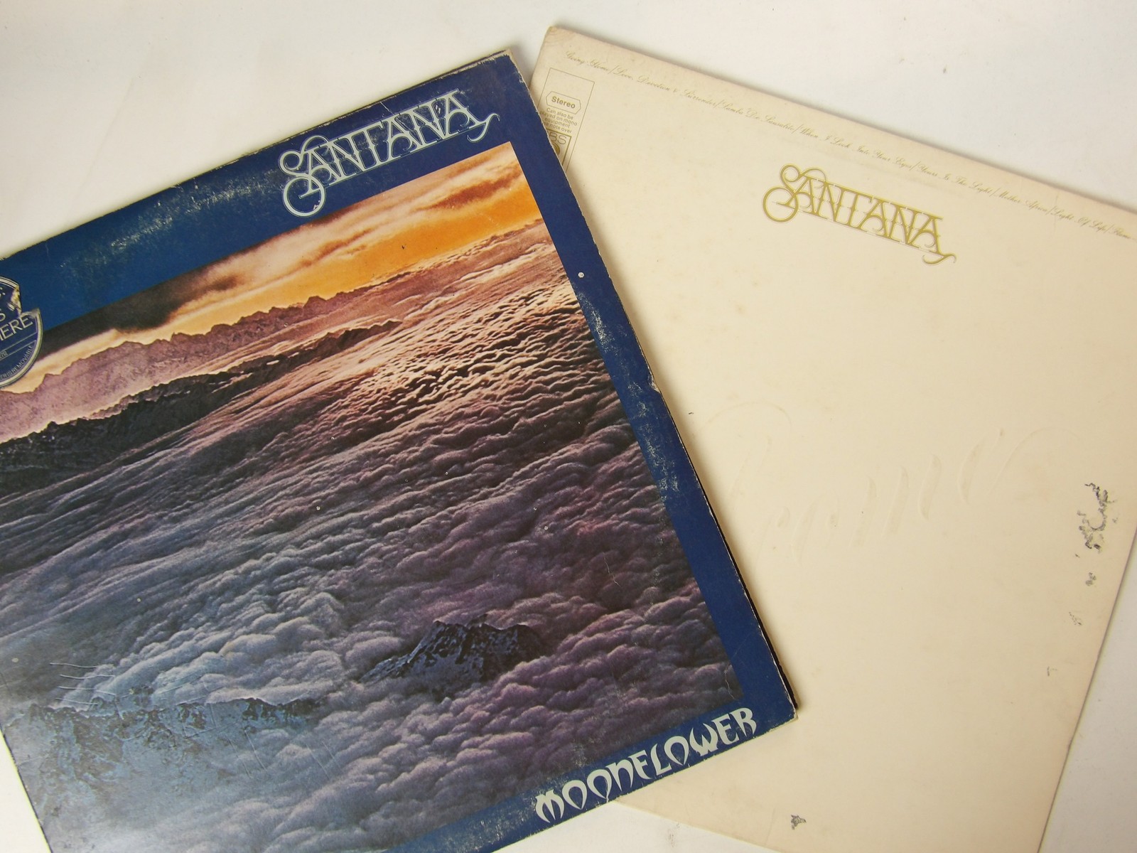 Santana: 2 Original UK 1970s LPs Moonflower / Welcome