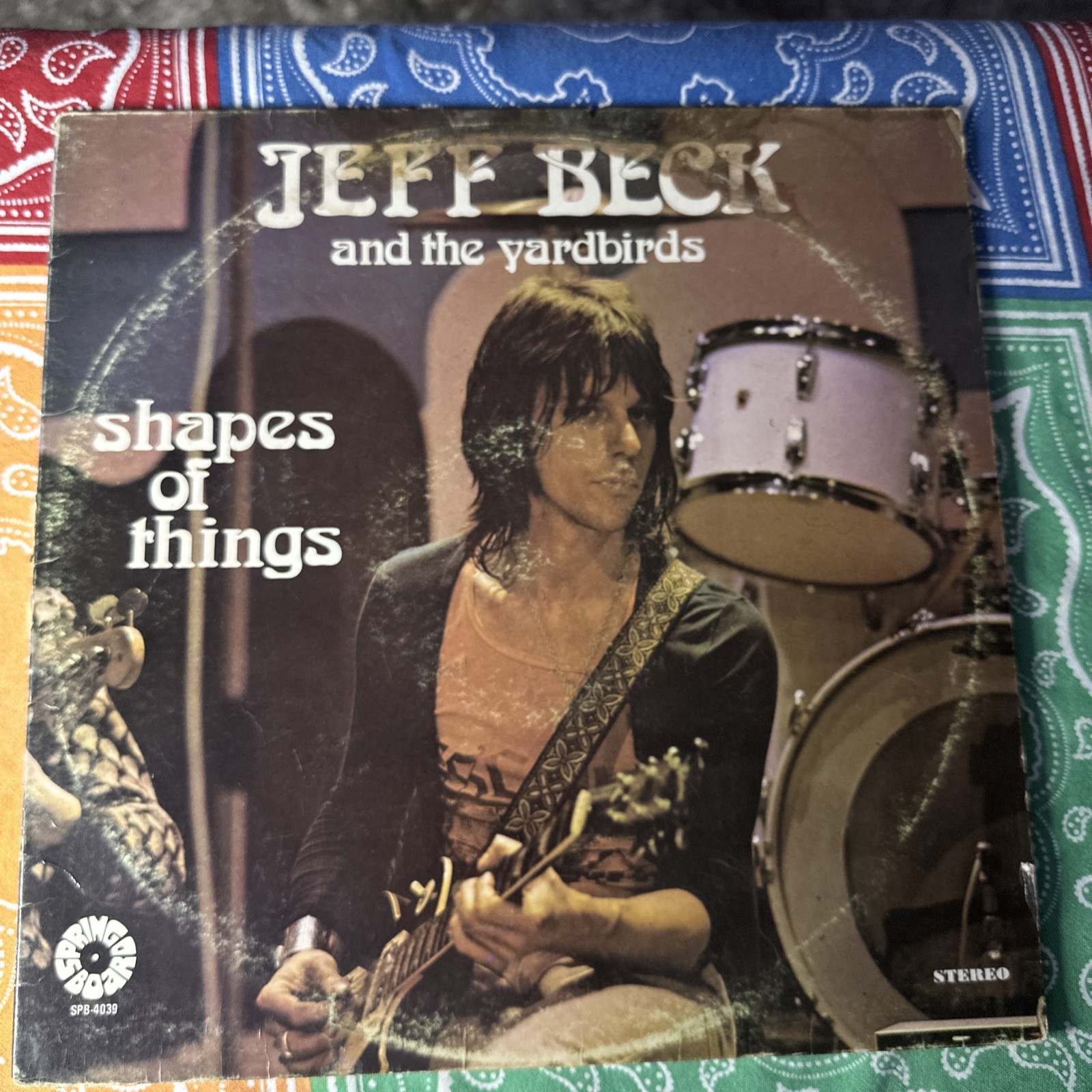 JEFF BECK & THE YARDBIRDS SHAPES OF THINGS Vinyl Ultrasonically Cleaned VG+/G
