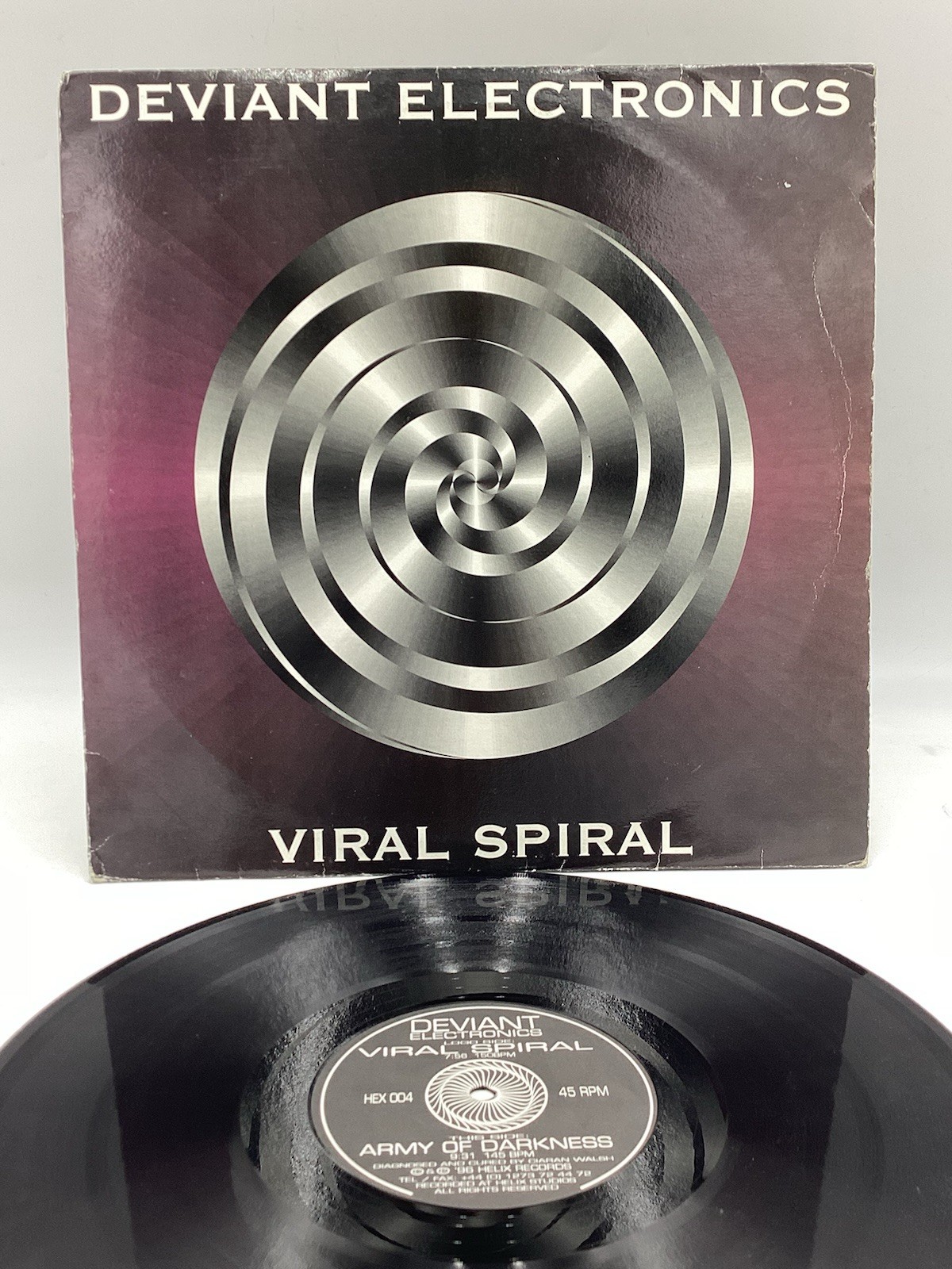 DEVIANT ELECTRONICS viral spiral/army of darkness (HELIX 45) PSYCHEDELIC GOA 12”