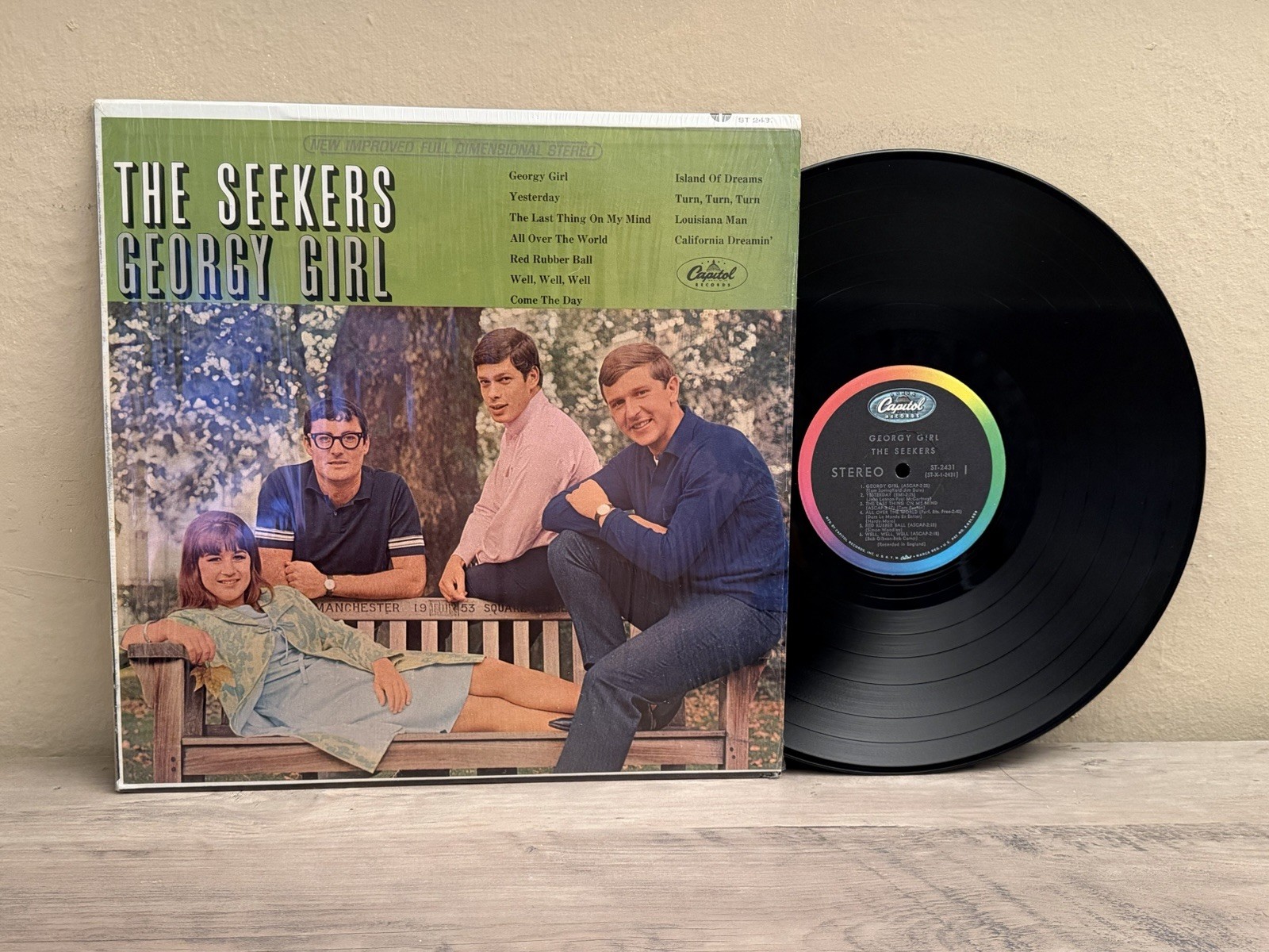 THE SEEKERS GEORGY GIRL FOLK POP CAPITOL LABEL IN SHRINK VINYL LP EX+ NM