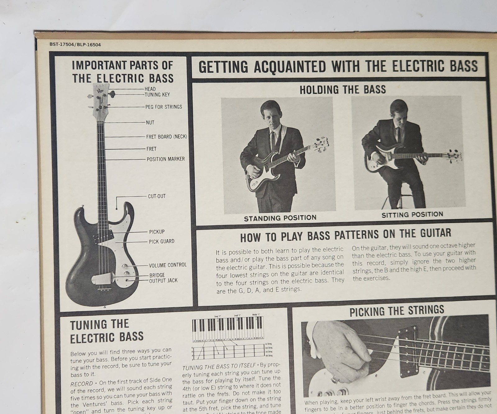 Guitar Phonics lp Play Electric Bass With The Ventures La Bamba