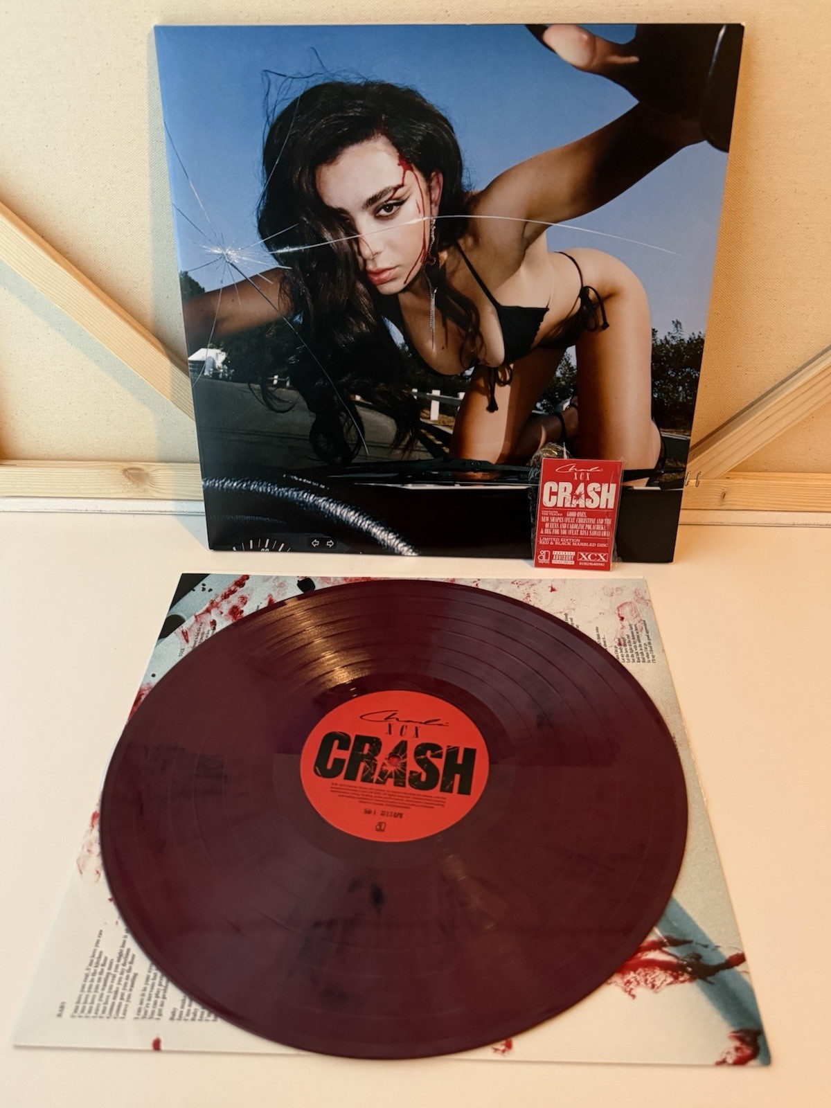 Charli XCX Crash Opaque Red & Black Marbled Vinyl
