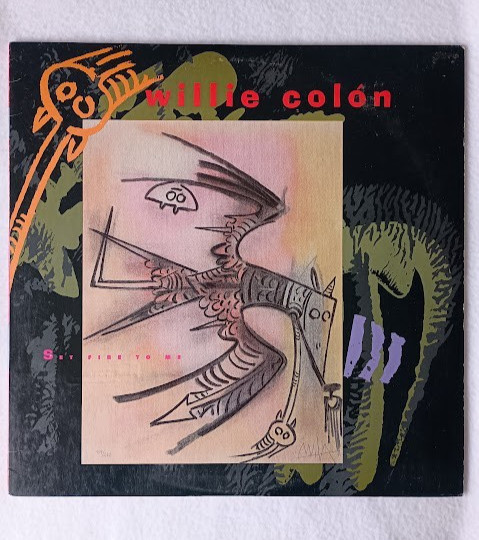 Willie Colon Set Fire to Me Vinyl 12″ Single Promo Latin Dance Electronic 80’s