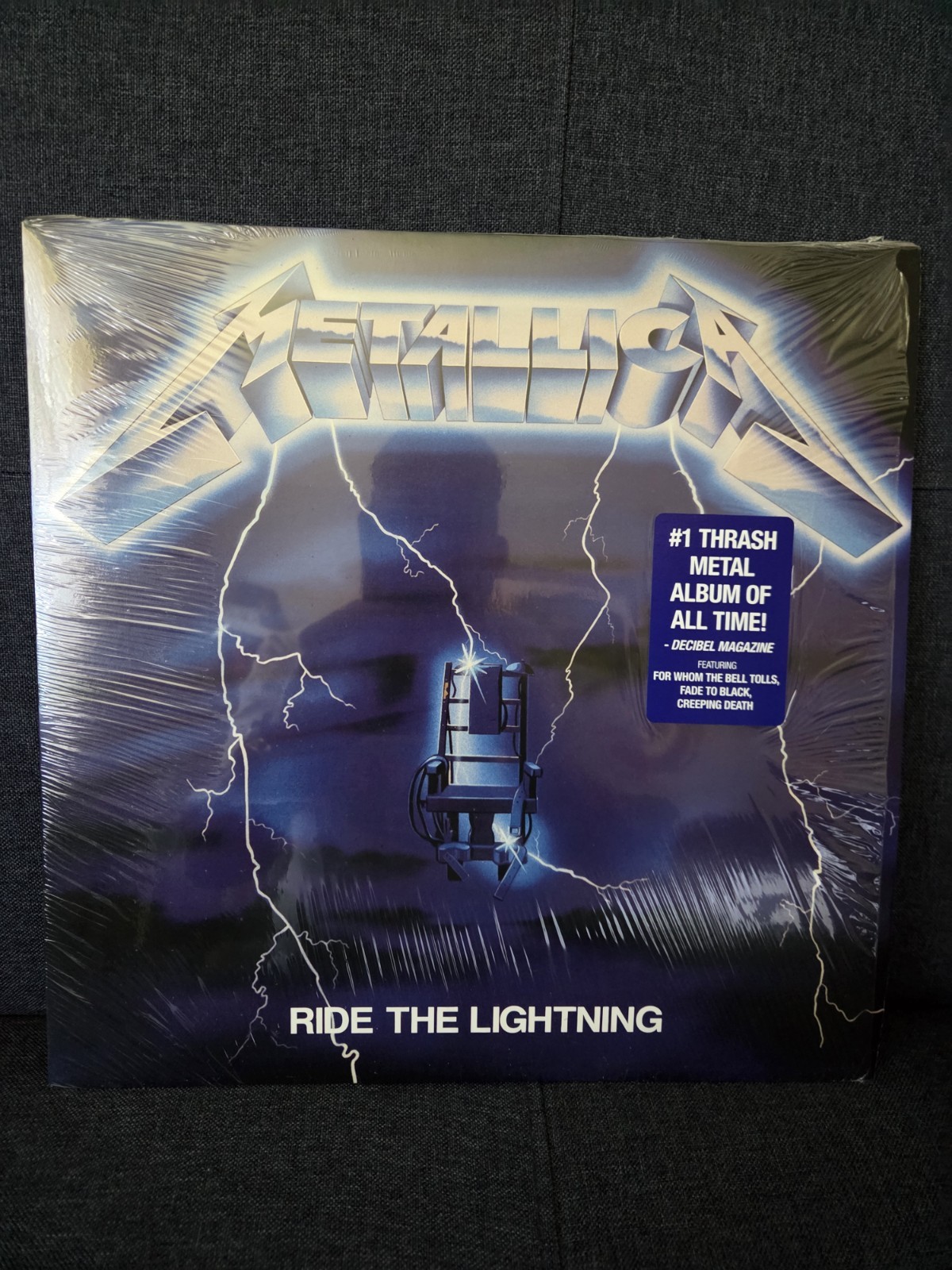 Metallica Ride the Lightning Vinyl Record 2014 (Reissue) Balckened Records New