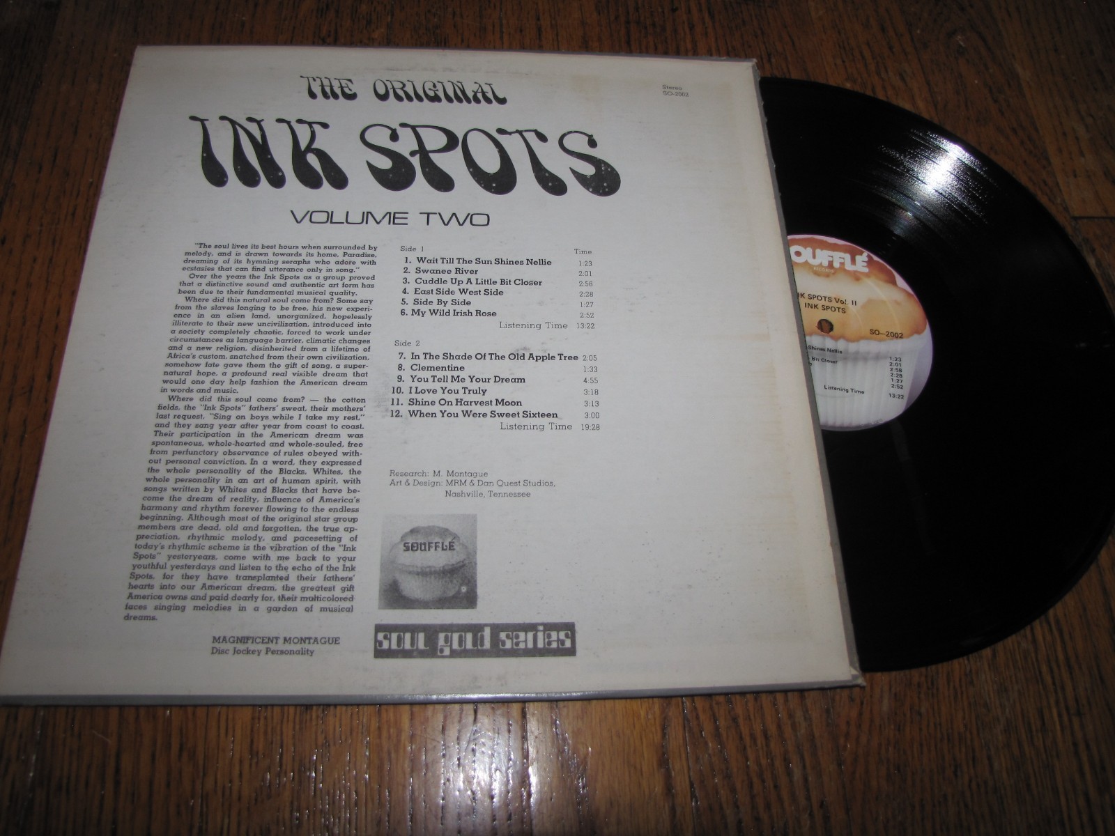 INK SPOTS – INK SPOTS VOLUME II – SOUFFLE RECORDS LP