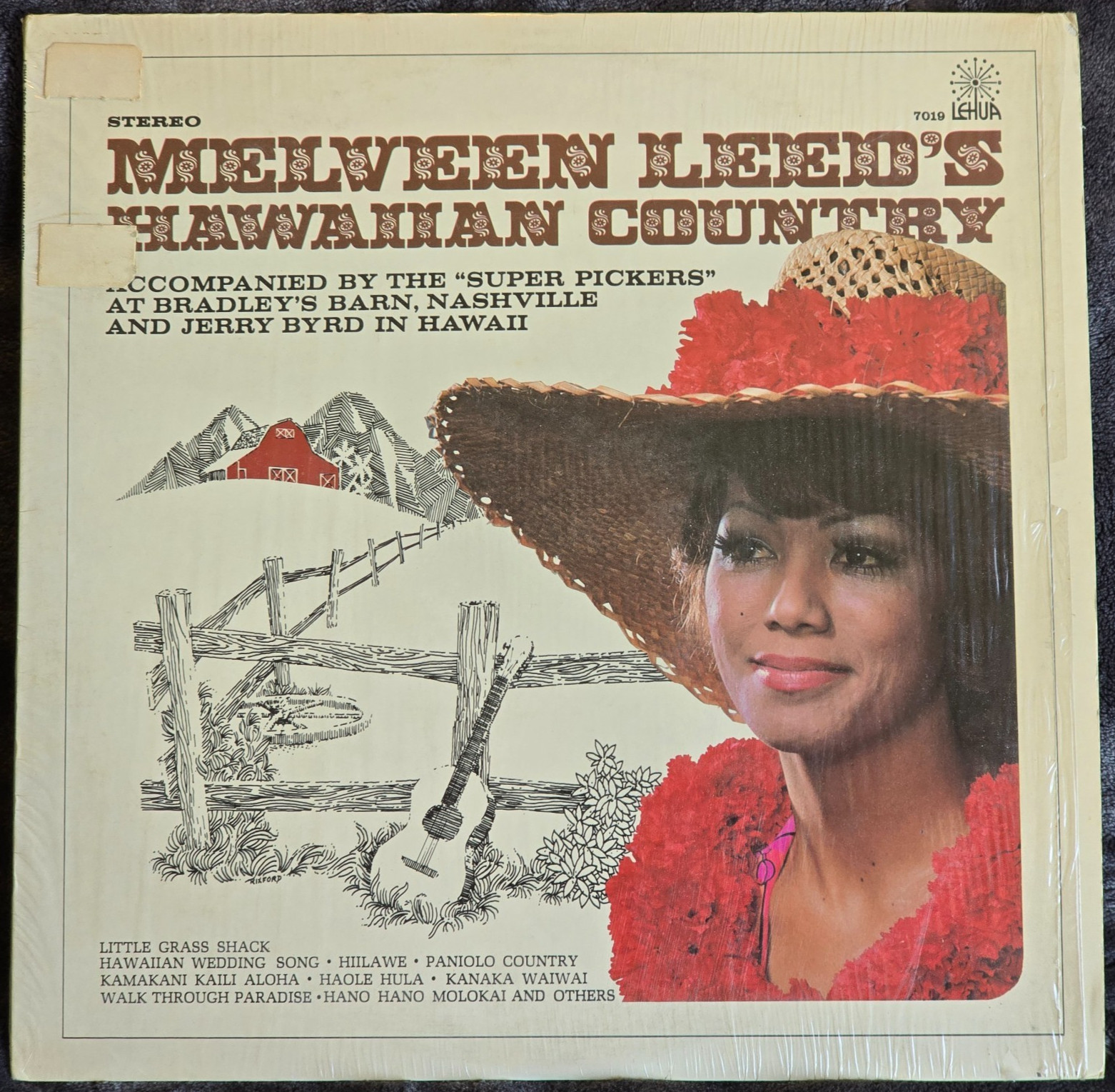 MELVEEN LEED’S HAWAIIAN COUNTRY ~ LP 1975 ~ VG+/EX