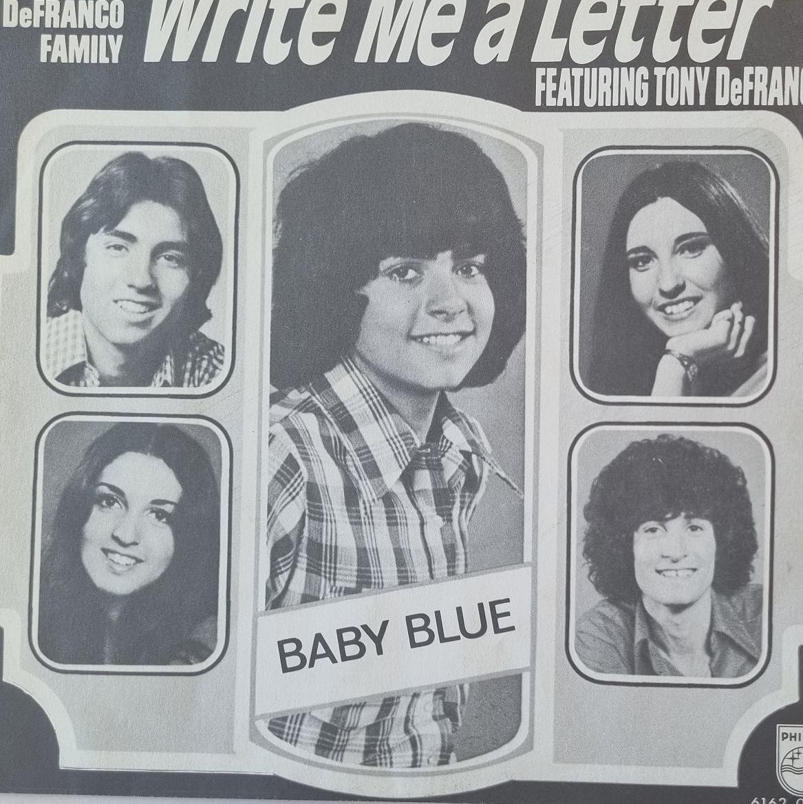 The Defranco Family Featuring Tony Defranco – Write Me a Letter 7” Vinyl