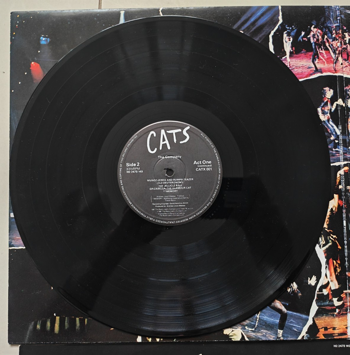 Cats Andrew Lloyd Webber Musical Double LP 1981 Vinyl Record Polydor CATX 001