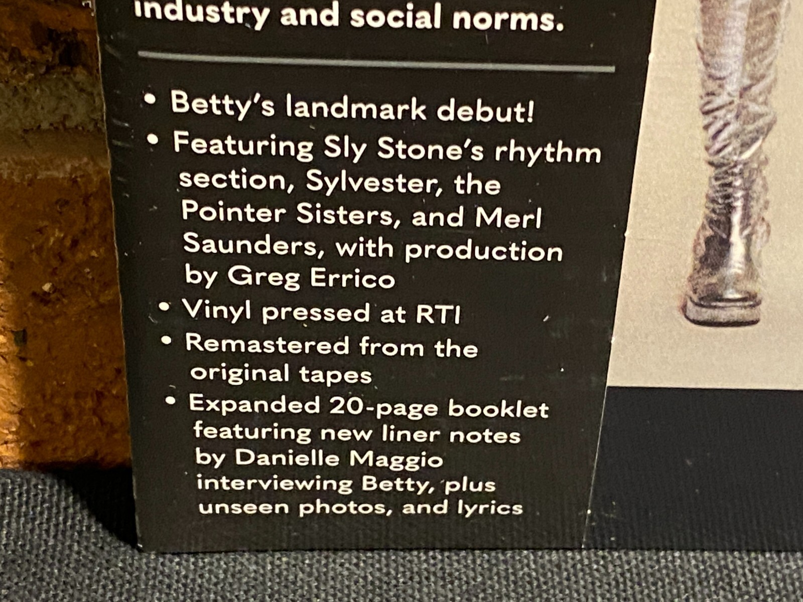 BETTY DAVIS – Self Titled, Remastered BLACK VINYL LP OBI Strip + Booklet Sealed