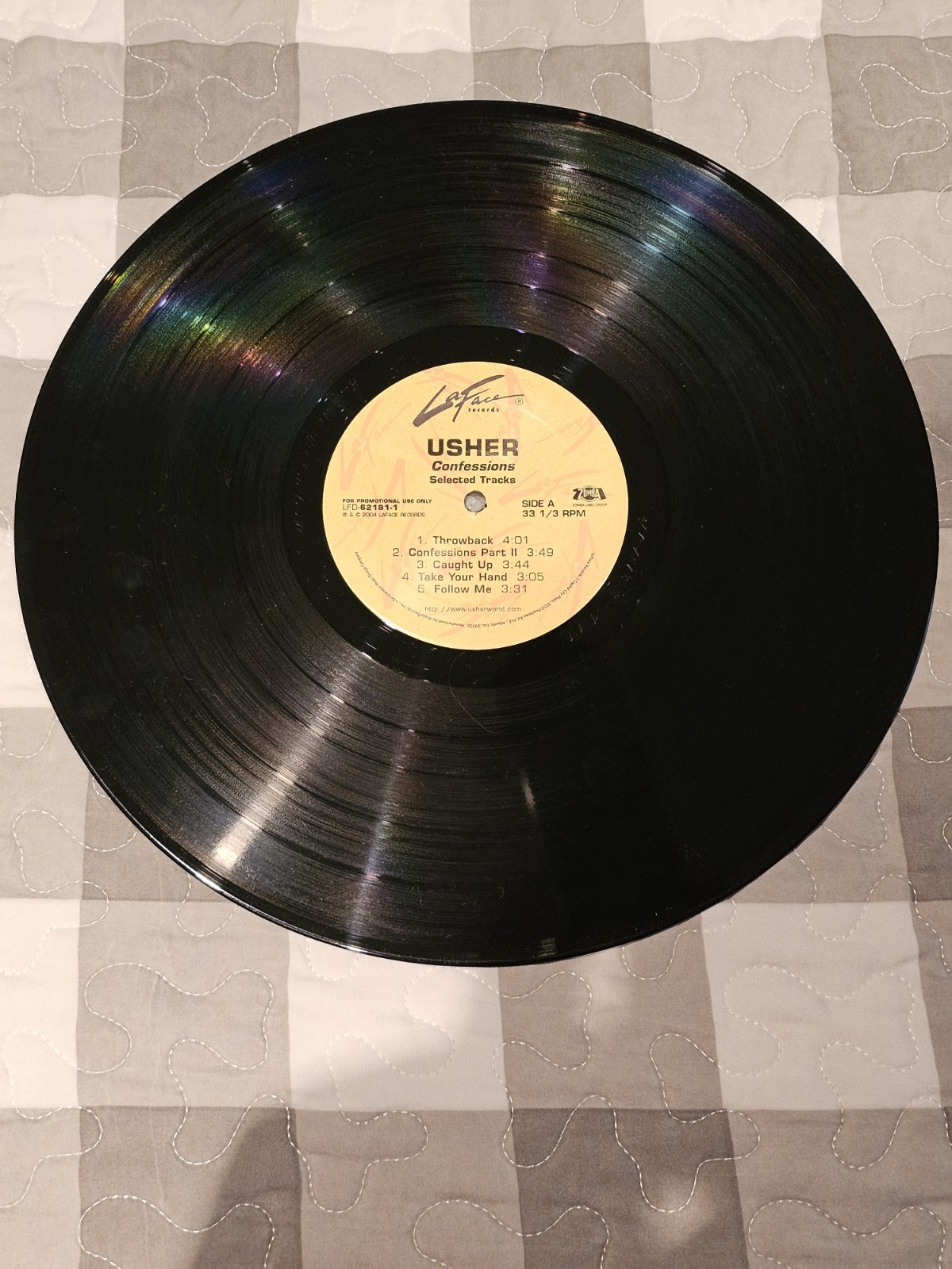 Usher – Confessions (Selected Tracks) [2004] 12″ LP Vinyl – Promo, La Face,