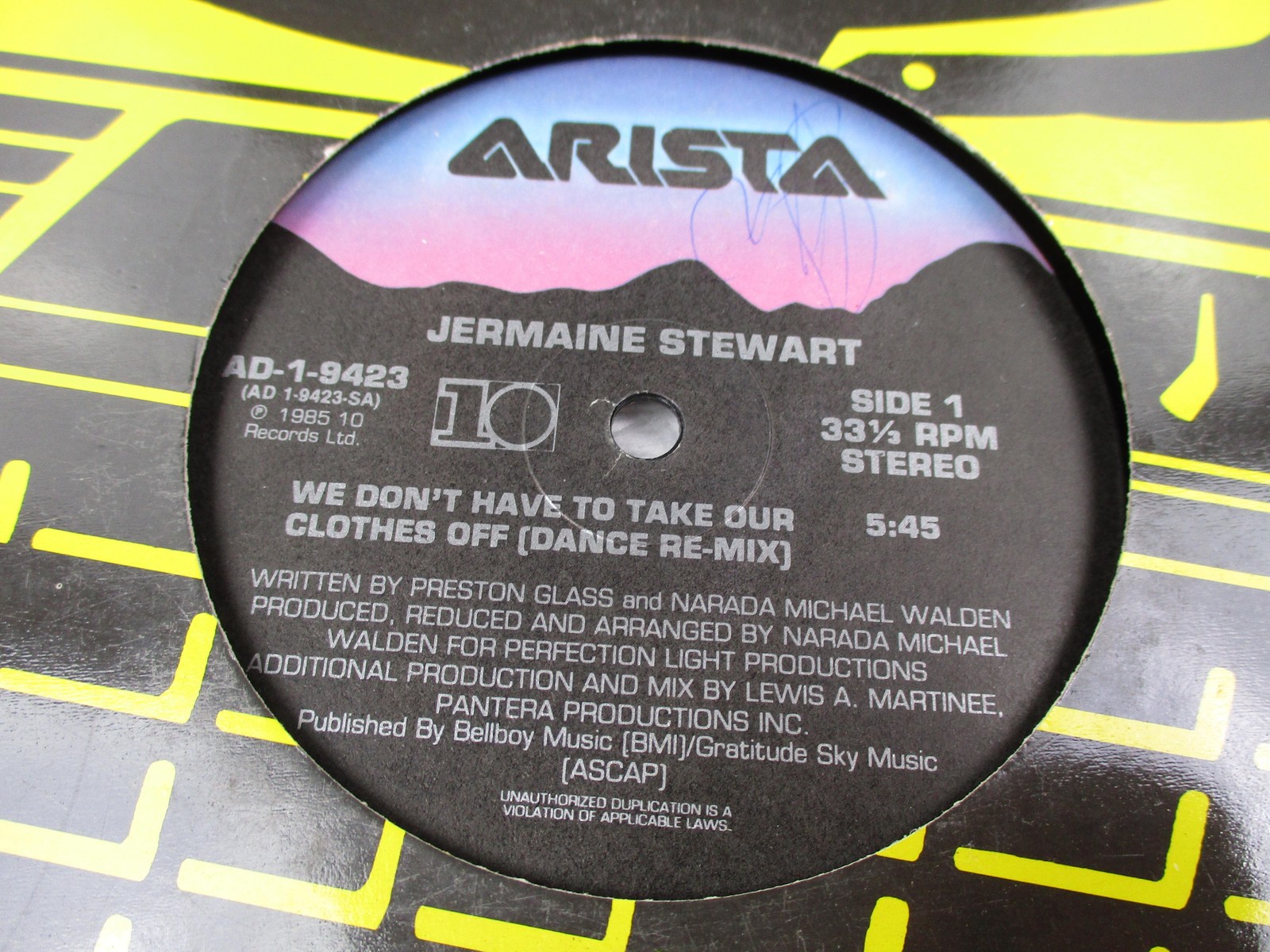 War Vinyl Record Dance Pop R&B Soul Arista Black 12″ Single Club Remix 1985
