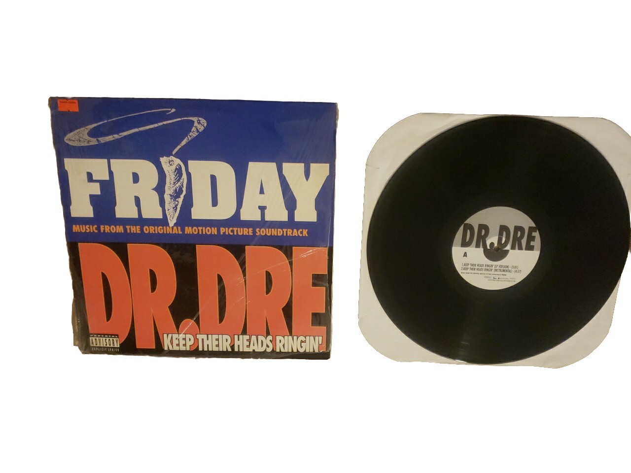 Dr. Dre Keep Their Heads Ringin / Mack 10 Take A Hit 1995 Hip Hop Rap 12″ vinyl