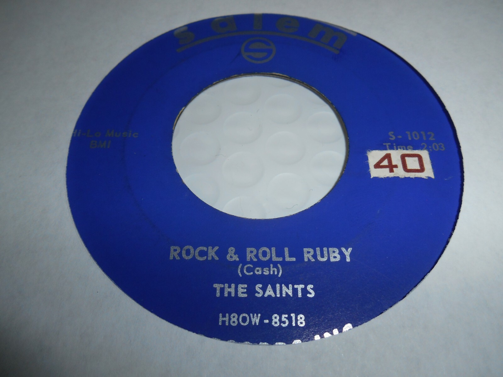 The Saints – Salem 1012 Rock & Roll Ruby / Sun Tan Legs ROCK 45 RPM