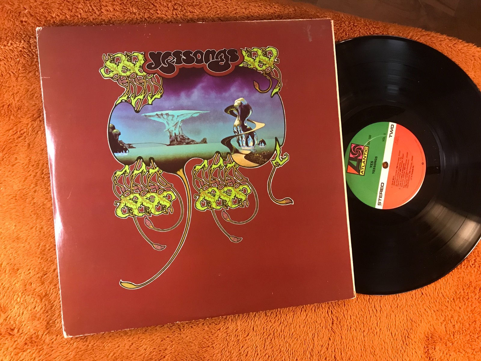 YES Yessongs 3 LP SET ’73 W/10 PAGE BOOKLET songs sd3-100 atlantic usa oop vinyl