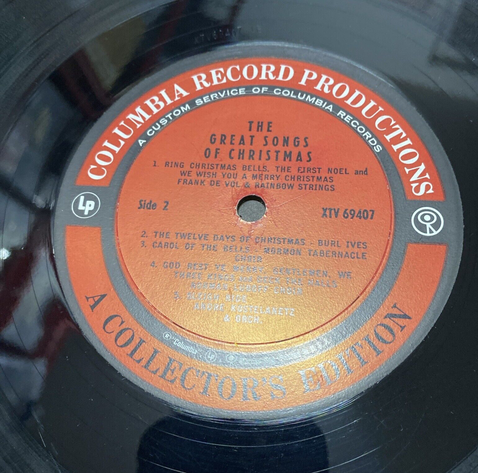 THE GREAT SONGS OF CHRISTMAS ’61 Vinyl 12″ LP 33 RPM Columbia Records XTV 69406