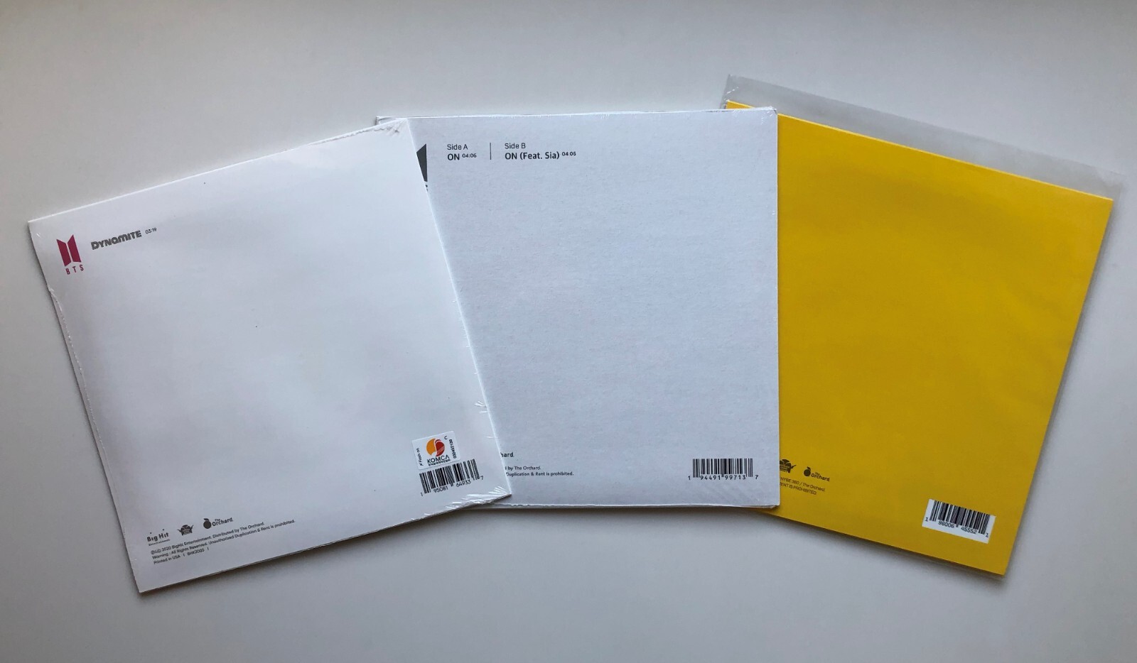 【BTS】Official Dynamite & Map of the Soul 7 & Butter Vinyl 7″ New