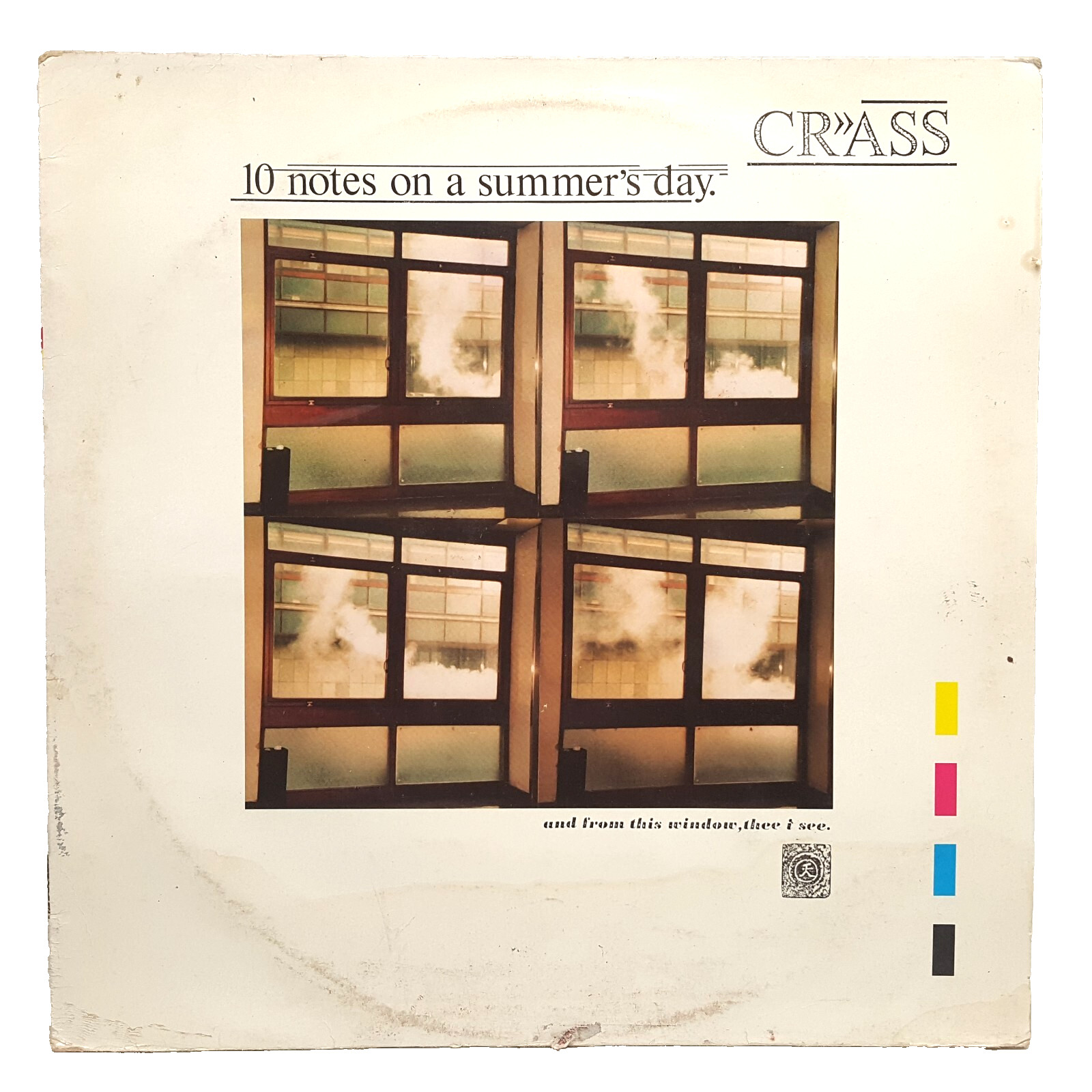 Crass – 10 Notes On A Summer’s Day EX 12” Vinyl Record Original 1985 Press