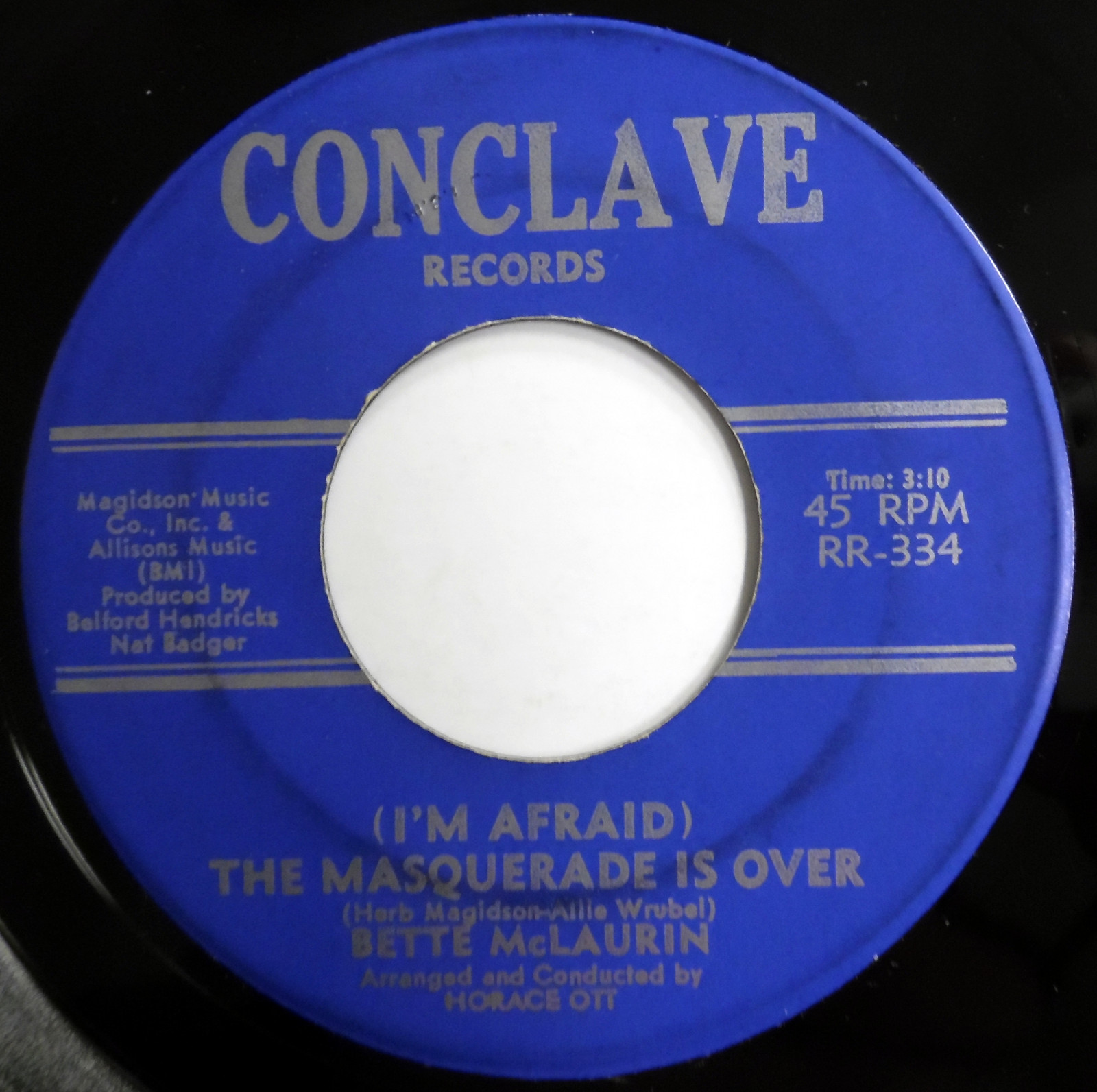 BETTE McLAURIN 45 Masquerade Is Over / The Day I Forgot To NORTHERN SOUL c1927