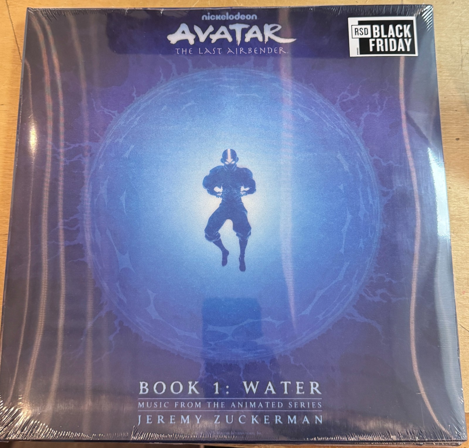 AVATAR THE LAST AIRBENDER 2 LP BLUE VINYL NEW BOOK 1 WATER LENTICULAR COVER RSD