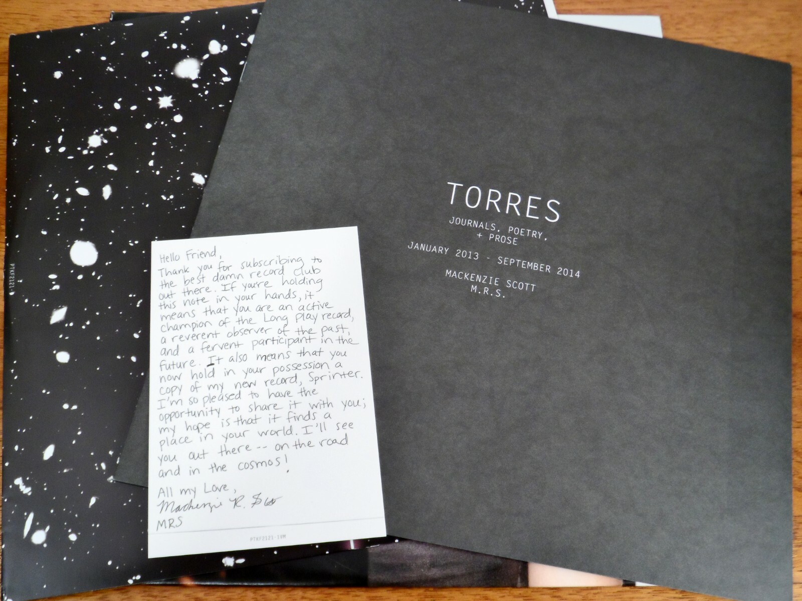 Torres ♫ Sprinter ♫ 2015 Partisan Records VMP Club 180 Gram Vinyl LP w/Inserts