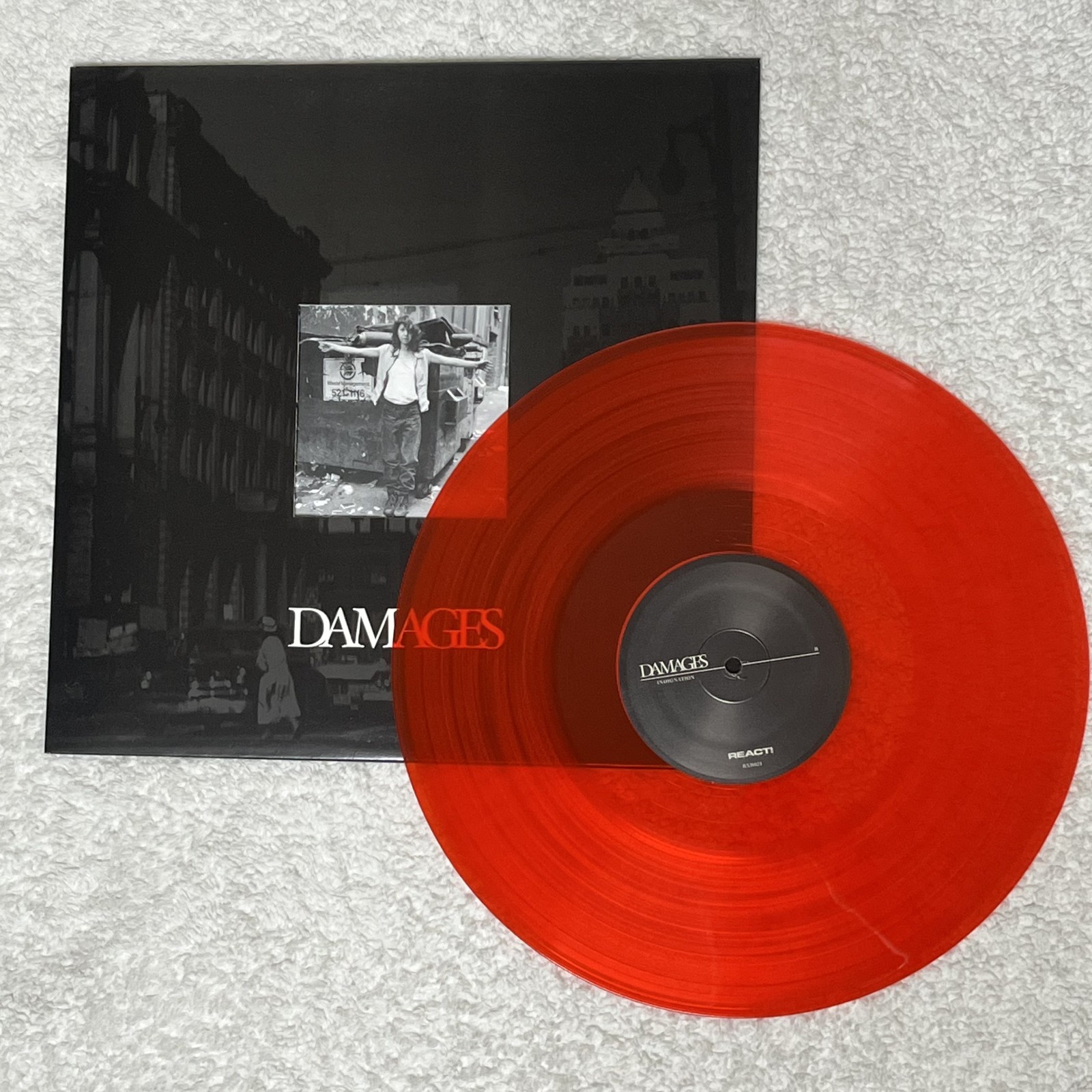 DAMAGES Indignation LP ORANGE VINYL (100 Made) Hardcore React! Records