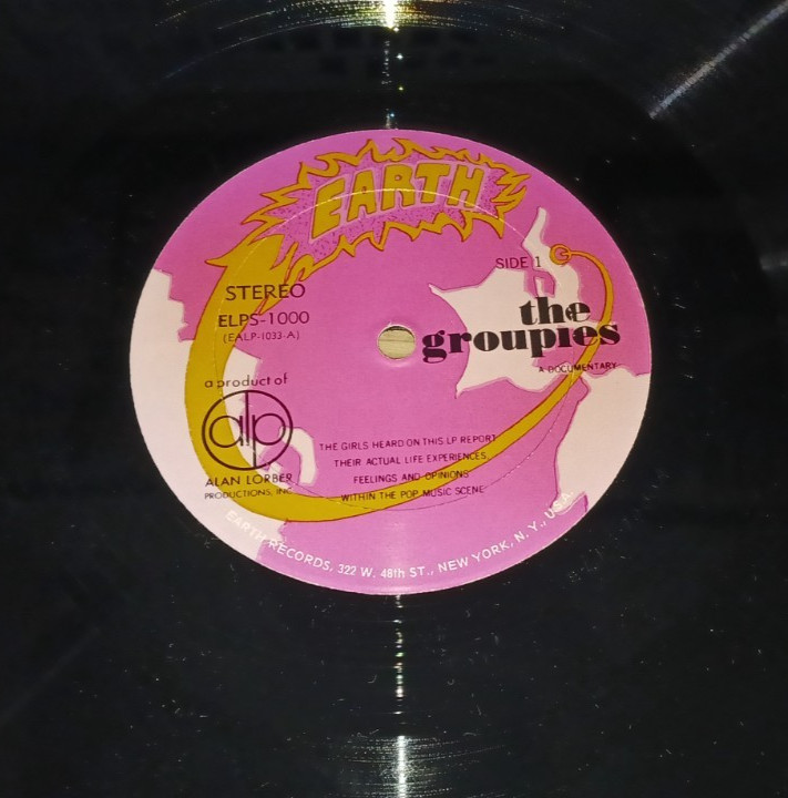 THE GROUPIES (1969) NON-MUSIC/INTERVIEW DIALOGUE. ELPS 1000. EX/EX !!!!
