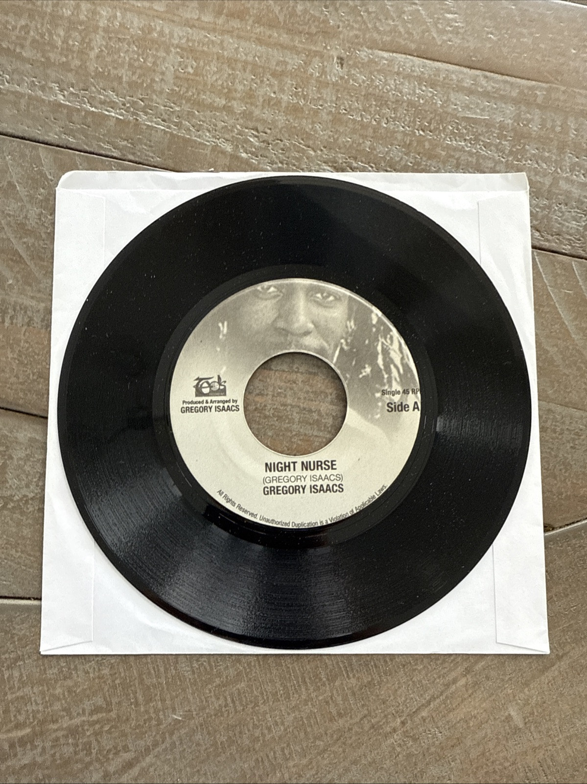 Rare Gregory isaacs night nurse vinyl Reggae Super Hit Jukebox Record