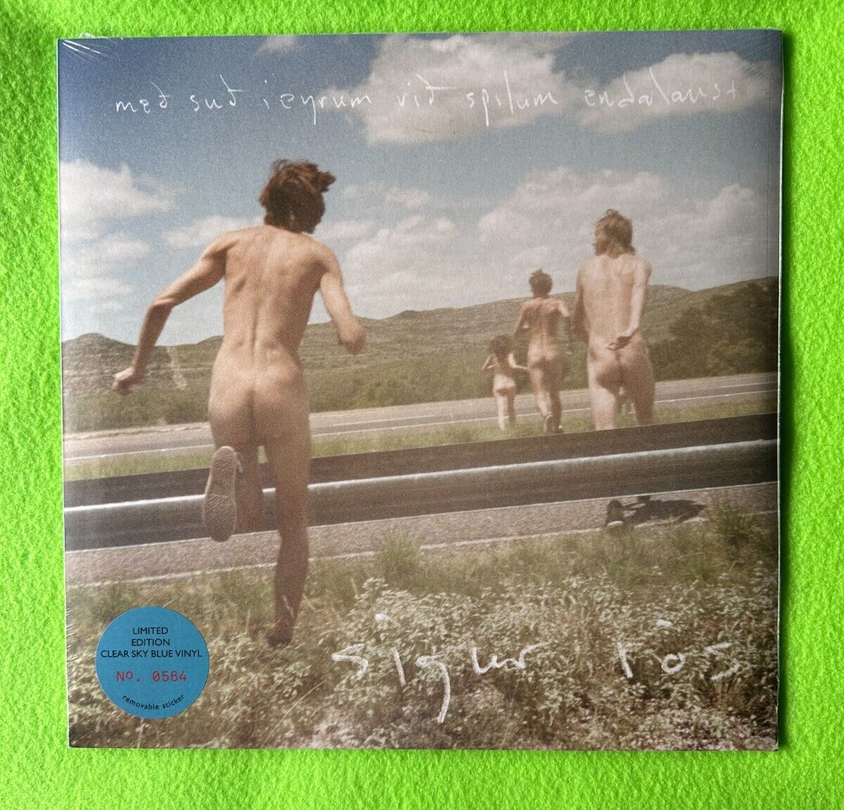 SIGUR ROS Meo Suo I Eyrum Vio Spilum Endalaust Clear Sky Blue Vinyl Records LPs