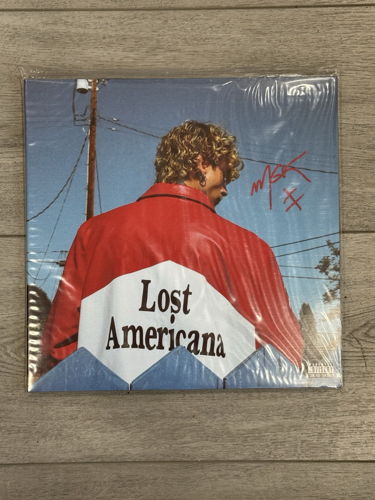 MGK Lost Americana Vinyl SIGNED ON COVER Soda Pop Bottle Clear Vinyl