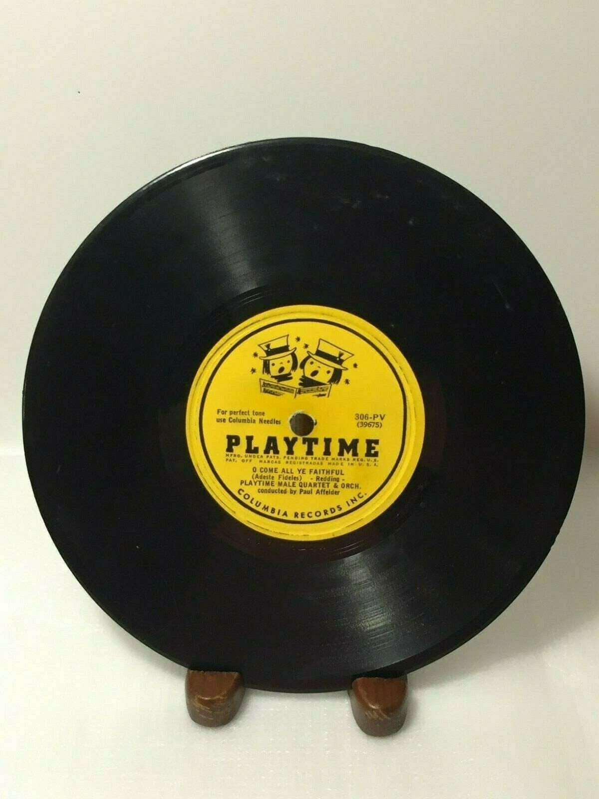 Playtime O Come All Ye Faithful and The First Nowell Children’s Columbia Record