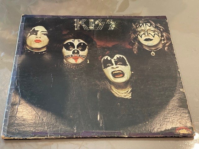 Kiss Self Titled Debut LP Record NO KISSIN’ TIME 1st Issue Casablanca 1974
