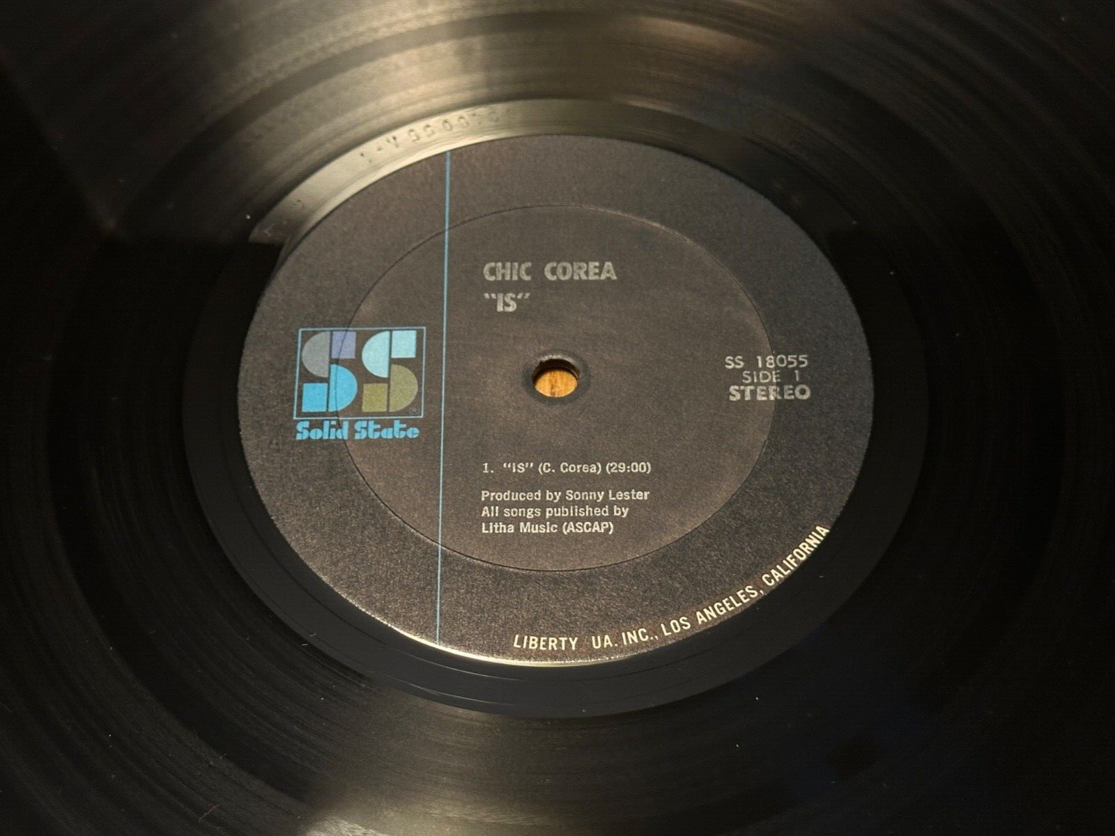 CHICK COREA “IS” 1969 Solid State SS 18055 1st Press Gatefold LP NM/EX