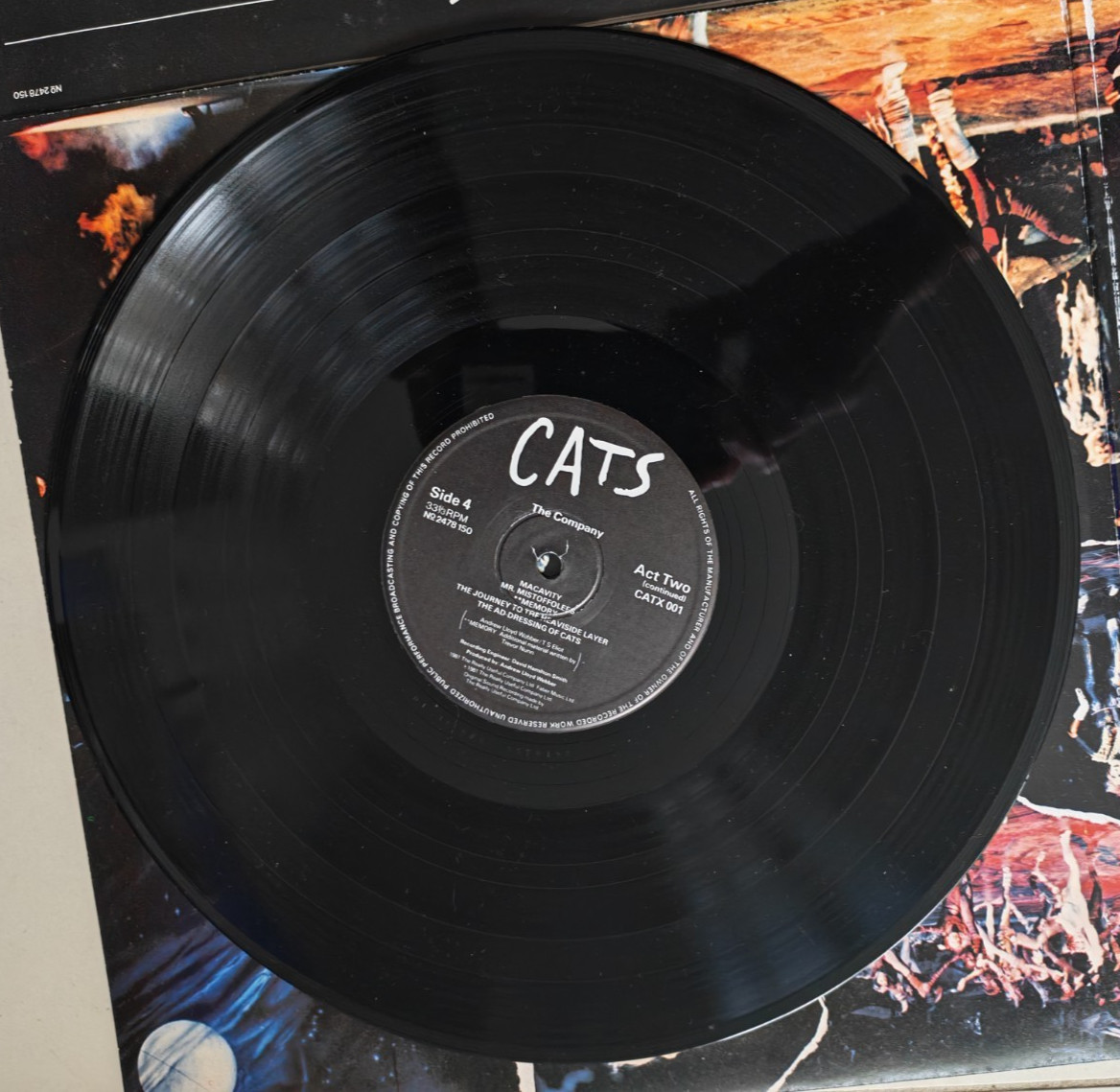 Cats Andrew Lloyd Webber Musical Double LP 1981 Vinyl Record Polydor CATX 001