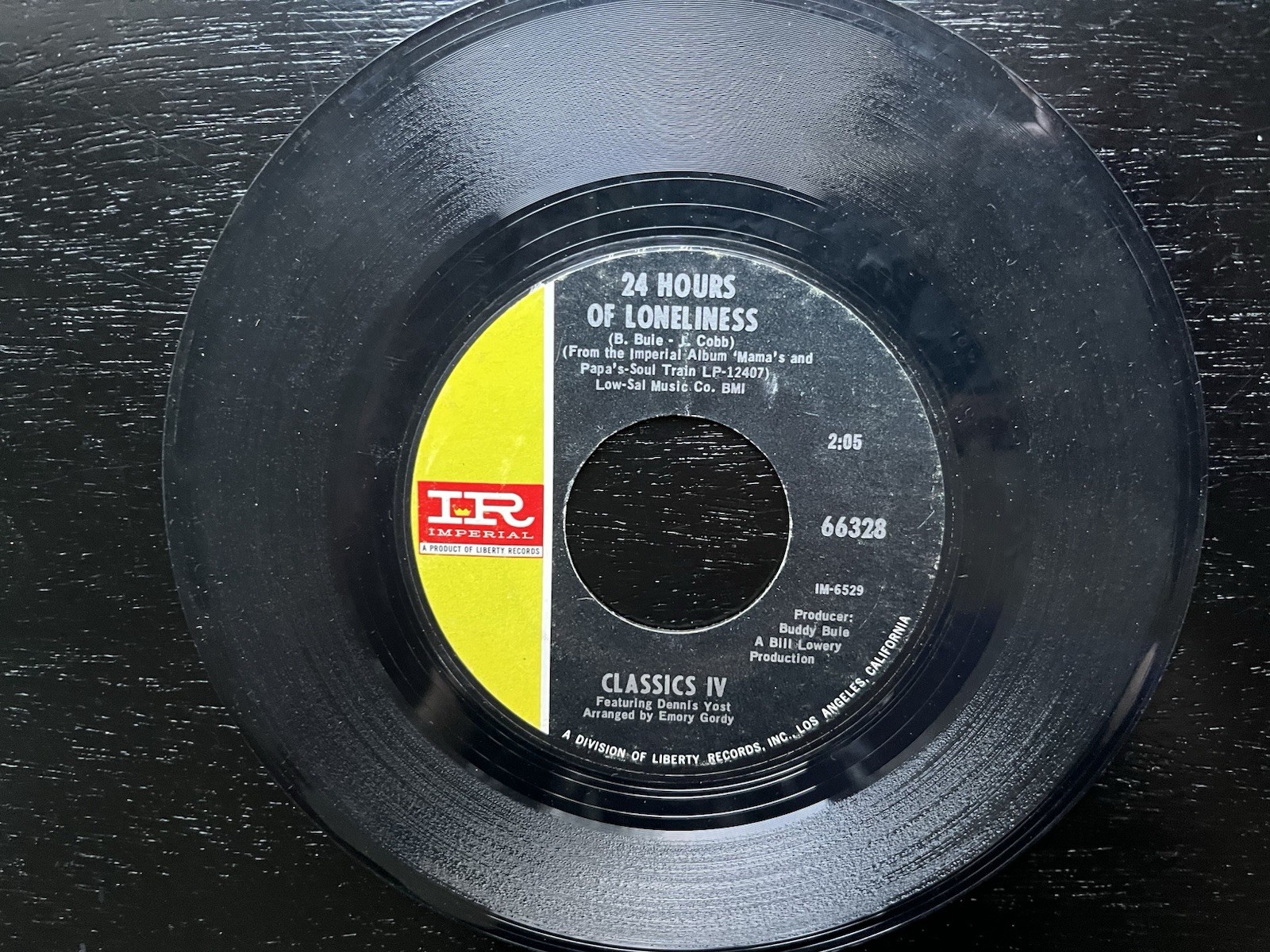 CLASSIC IV STORMY/24 Hours Of Loneliness Vinyl 45 Imperial
