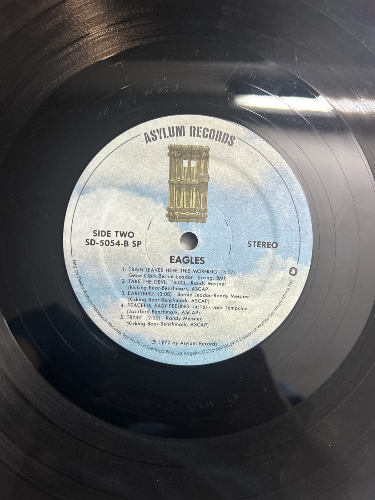The Eagles Self Titled 1972 Asylum Records Debut LP Vinyl Record SD 5054