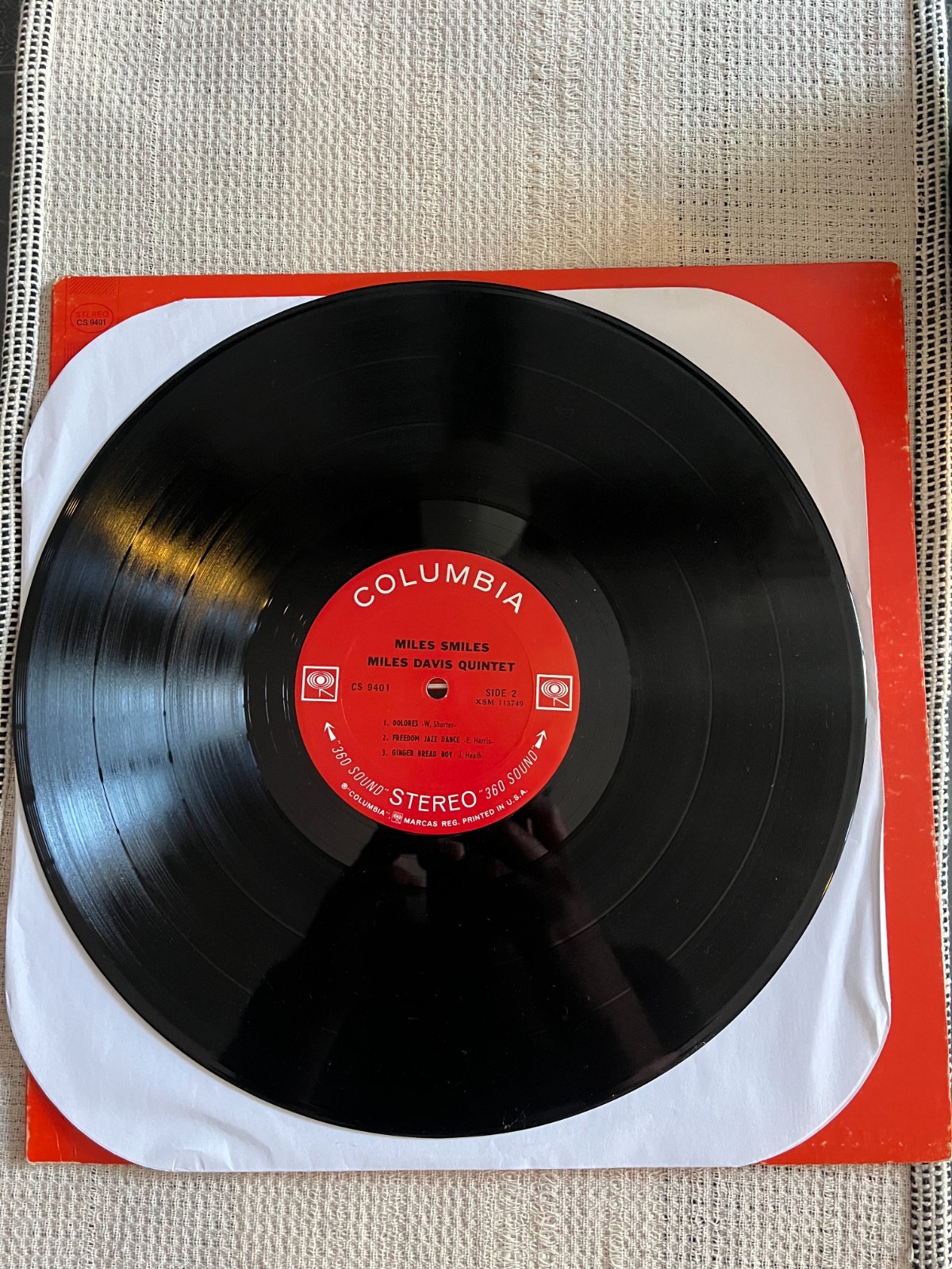 Miles Davis Quintet – Miles Smiles LP Columbia CS 9401 Early 360 Sound 1C/1D VG+