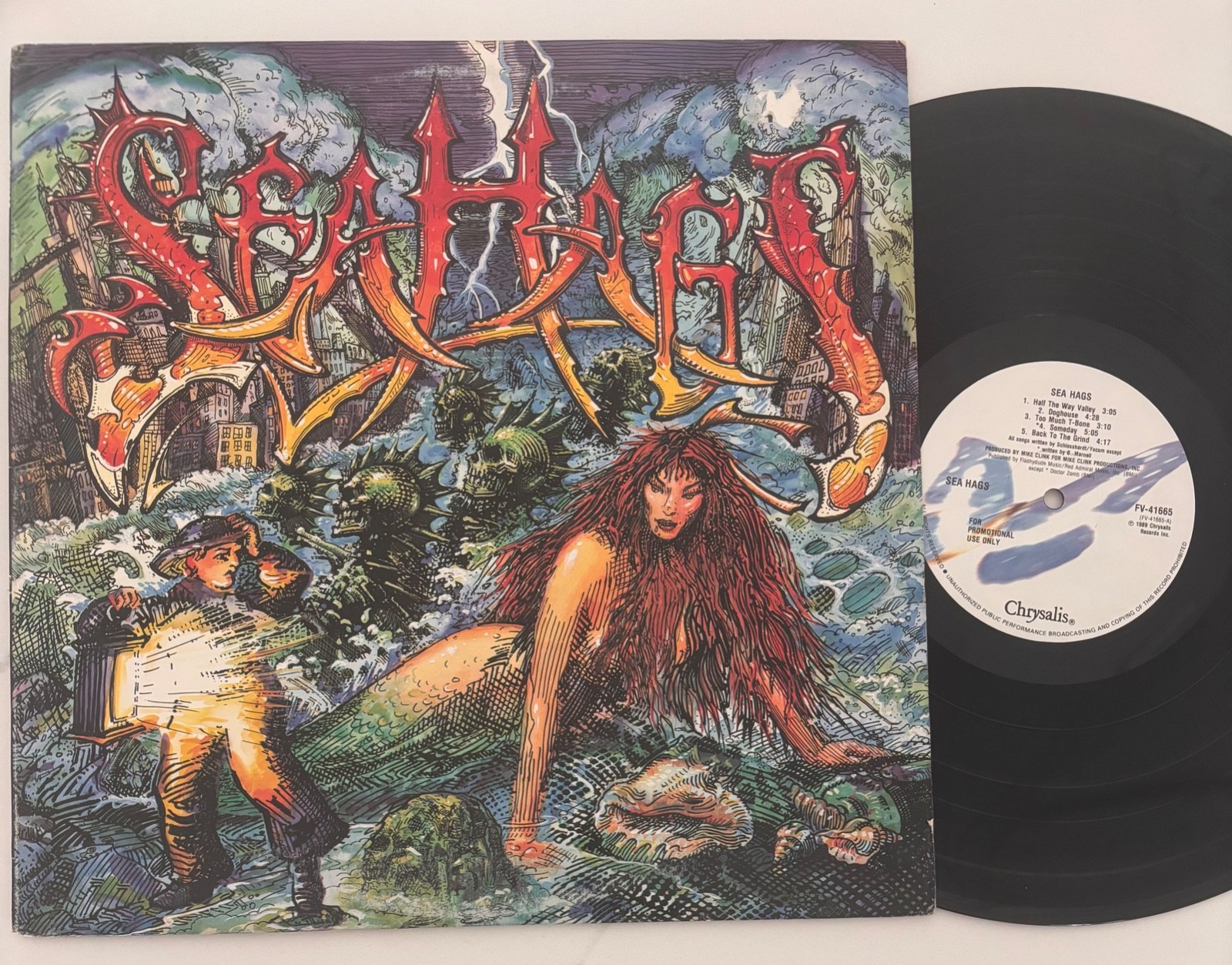 SEA HAGS – Sea Hags PROMO LP / 1989 US Chrysalis Rare!